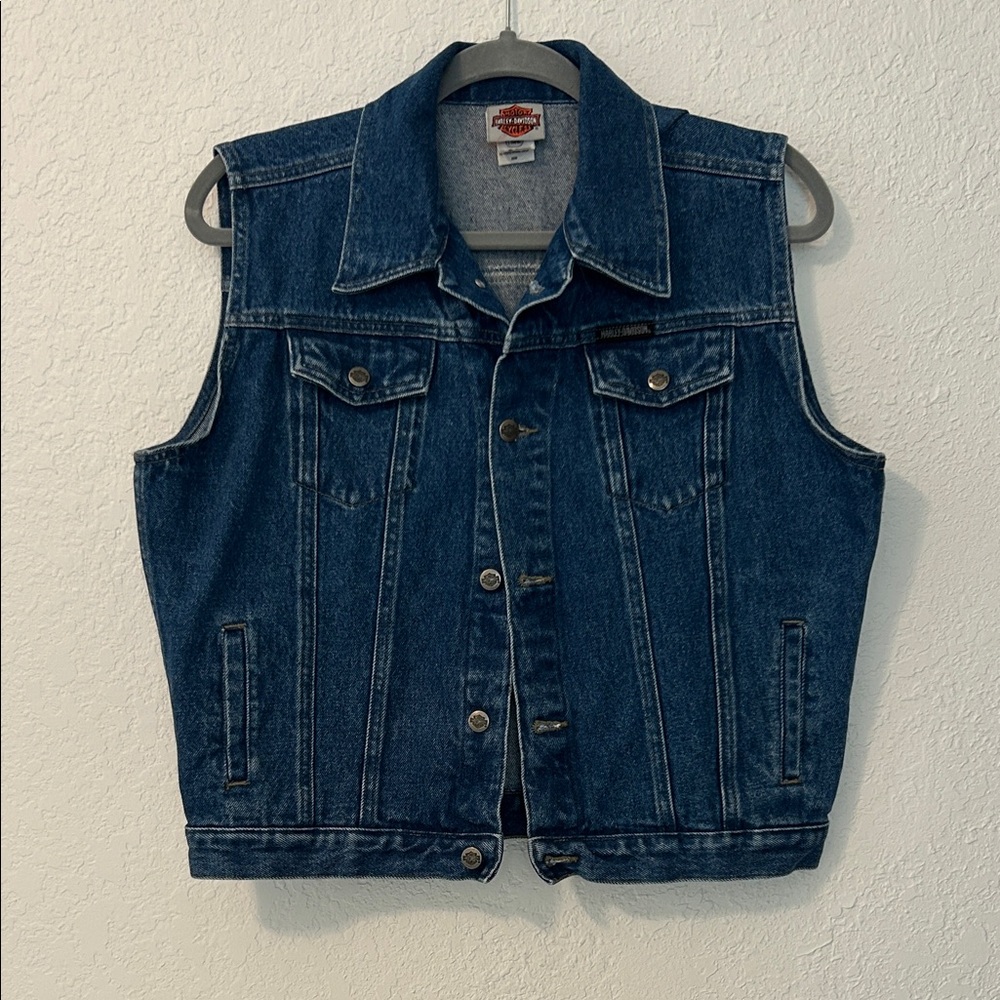 Vintage Harley-Davidson Denim Vest